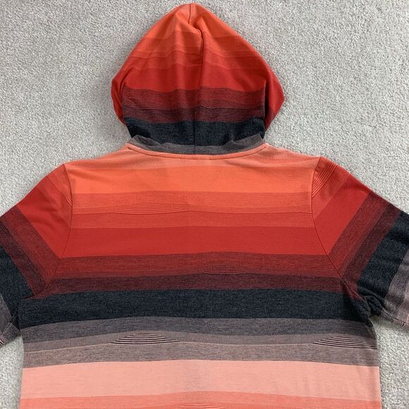 Exofficio Women’s Lightweight Hoodie Medium Full Zip Striped Outdoor - Picture 6 of 12